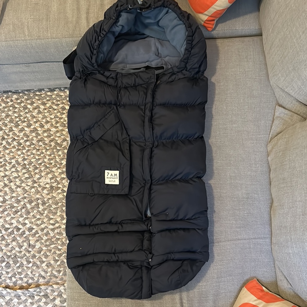 7am enfant stroller blanket navy